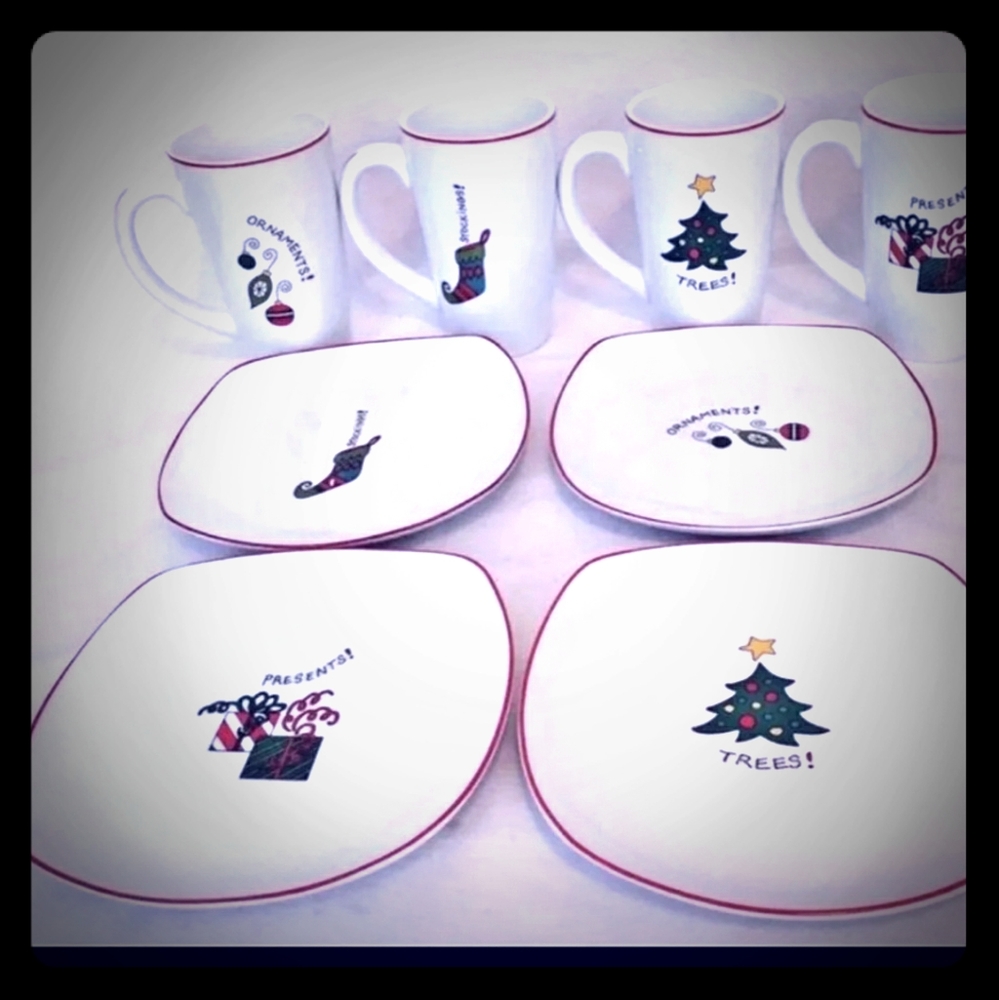 Fitz & Floyd Latte mug & plate set